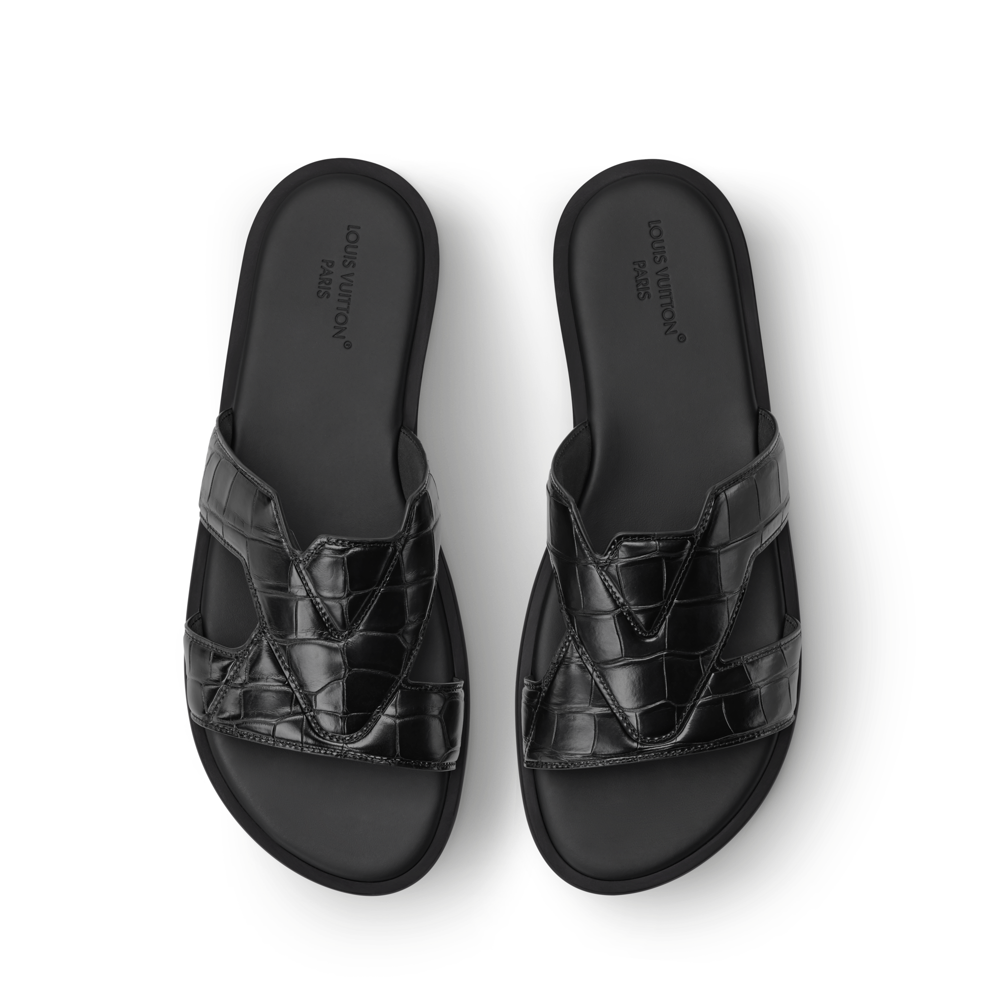 靴 LOUIS VUITTON Cross Strap Sandals black Black Sandals Shoes | LOUIS VUITTON